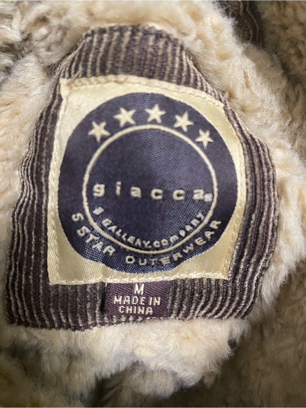 Vintage 90s Giacca Corduroy Sherpa Crop Penny Lane Y2K Brown Trucker Jacket M - Picture 5 of 13